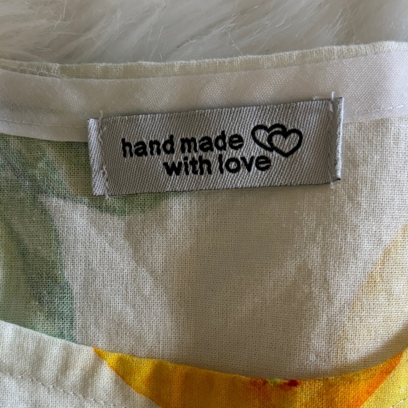 Lemon Print Puff Sleeve Mini Dress XS - Picture 8 of 10